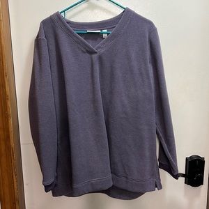 D & co purple waffle sweatshirt XLP New but no tags